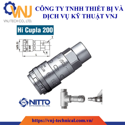 Đầu nối khí nén nhanh Nitto 200-20SF, 200-20SH, 200-65SN